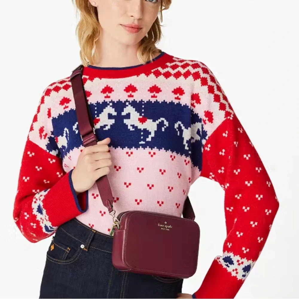 Kate Spade NWT Madison Camera‎ Bag - Blackberry Preserves